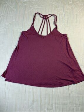 Express One Eleven Dusty Rose Strappy Back Flowy Tank Top M NWT